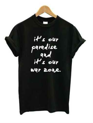 paradise warzone zayn t-shirt