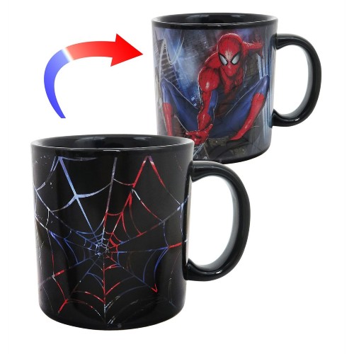 spiderman heat mug
