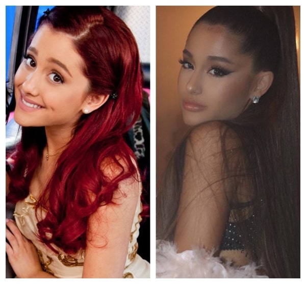 ariana grande before and after