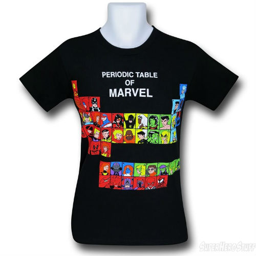 Marvel Periodic t-shirt