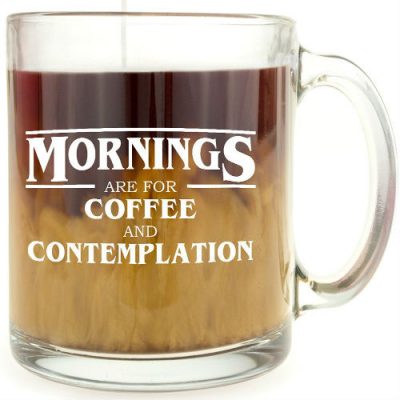 Mornings Coffee Contemplation mug
