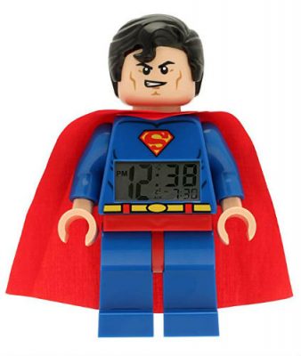 superman lego clock