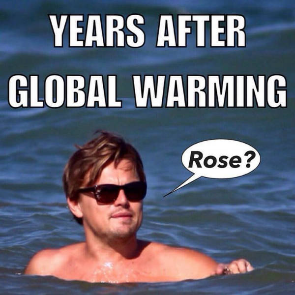 leo dicaprio global warming meme
