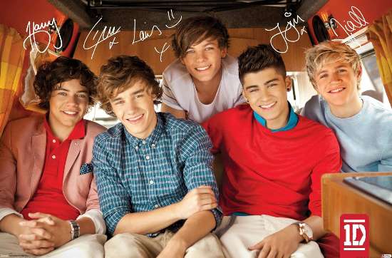 1d signed poster