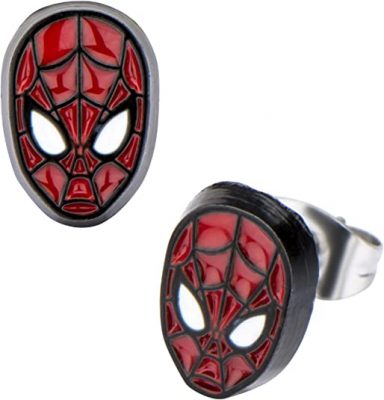 marvel spider man earrings