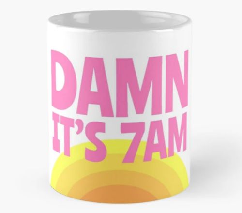 damn 7am mug