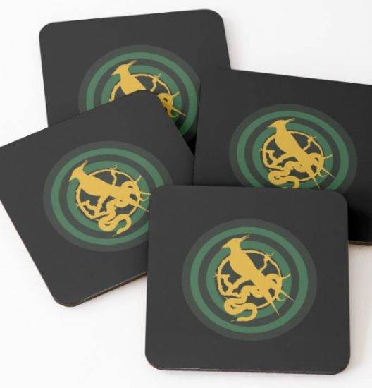 Ballad of Songbirds and Snakes coasters