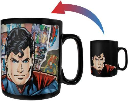 superman heat mug